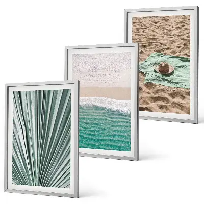 Fotowand met vakantiegezicht van strand en zee