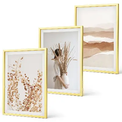 Fotowand met rustieke boho plantenmotieven