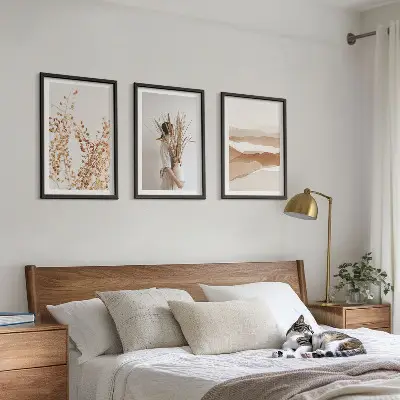 Fotowand met rustieke boho plantenmotieven