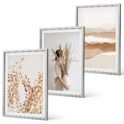 Fotowand met rustieke boho plantenmotieven