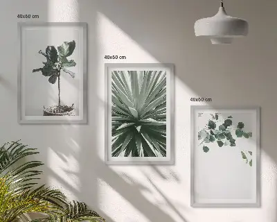 Fotowand minimalistische groene planten