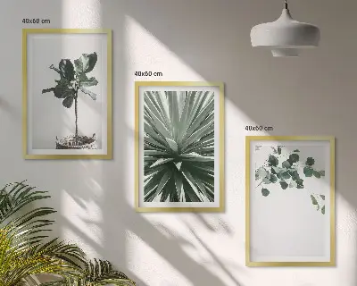 Fotowand minimalistische groene planten