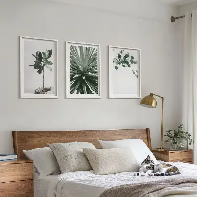 Fotowand minimalistische groene planten