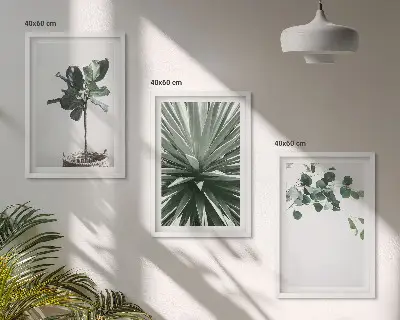 Fotowand minimalistische groene planten
