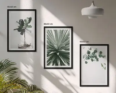Fotowand minimalistische groene planten