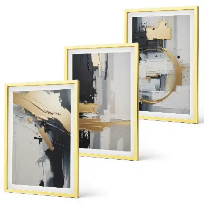 Fotowand abstracte zwart-wit schilderkunst
