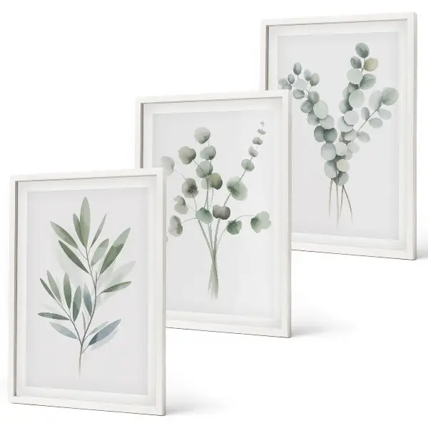 Fotowand met groene plantenpatronen