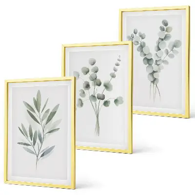 Fotowand met groene plantenpatronen
