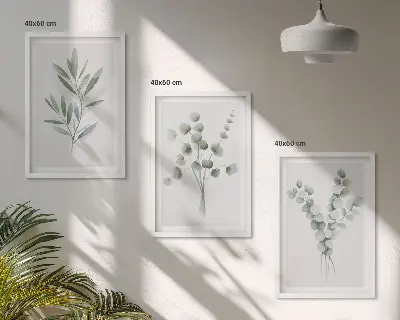 Fotowand met groene plantenpatronen