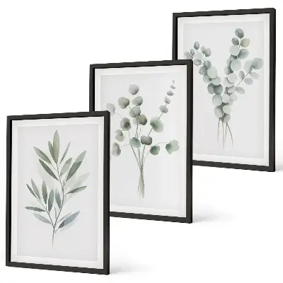 Fotowand met groene plantenpatronen