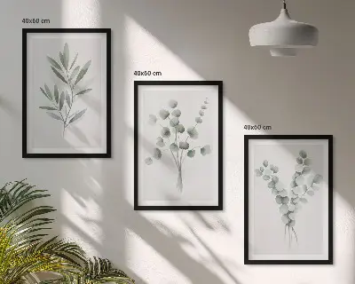Fotowand met groene plantenpatronen