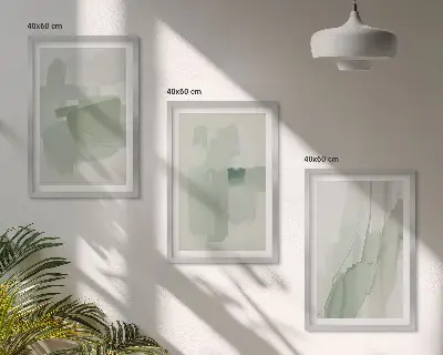 Fotowand met abstracte aquarelpatronen