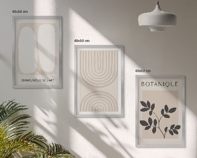 Fotowand Boho delikatne postery roślinne