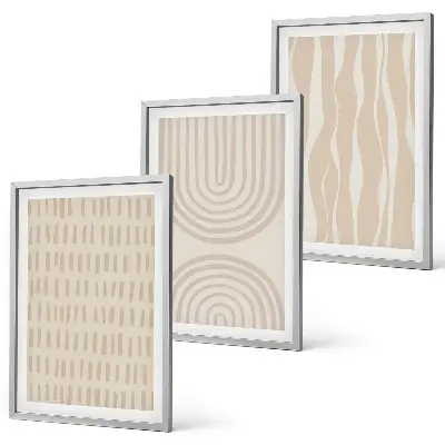 Fotowand met abstracte beigekleurige patronen