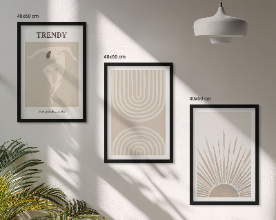 Fotowand Pastelowe postery boho abstrakcje