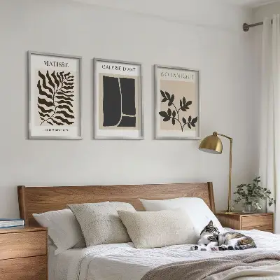 Fotowand minimalistische botanische posters