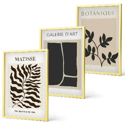 Fotowand minimalistische botanische posters