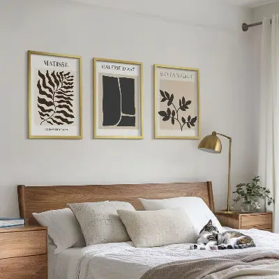 Fotowand minimalistische botanische posters