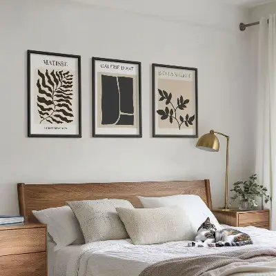 Fotowand minimalistische botanische posters