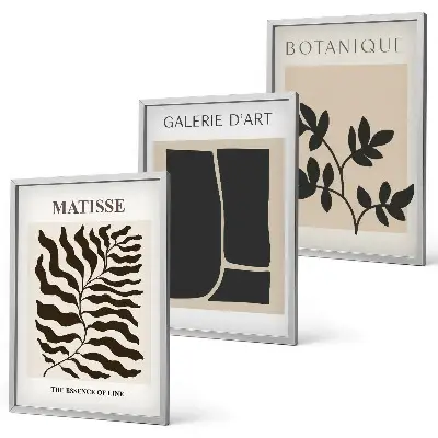 Fotowand minimalistische botanische posters