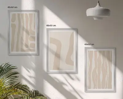Fotowand met abstracte boho patronen