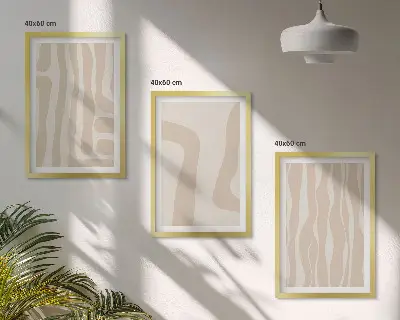 Fotowand met abstracte boho patronen