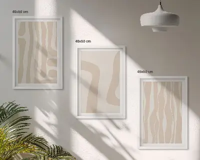 Fotowand met abstracte boho patronen