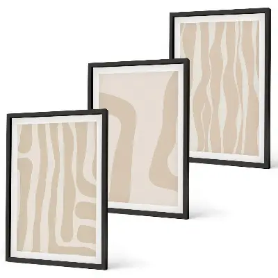 Fotowand met abstracte boho patronen