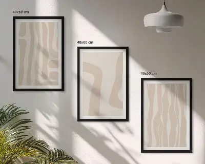 Fotowand met abstracte boho patronen