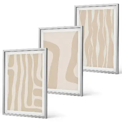 Fotowand met abstracte boho patronen