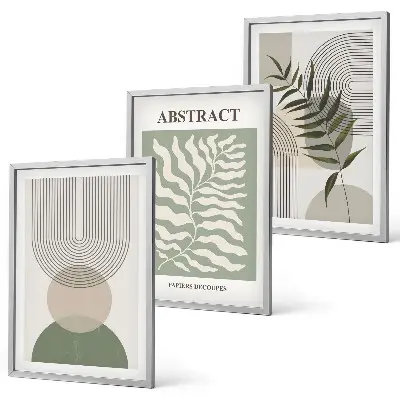 Fotowand met botanische boho abstracties