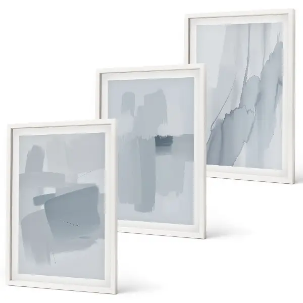 Set abstracte aquarelschilderijen wanddecoratie voor aan de muur