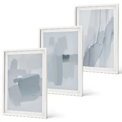 Set abstracte aquarelschilderijen wanddecoratie voor aan de muur