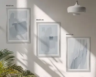 Set abstracte aquarelschilderijen wanddecoratie voor aan de muur