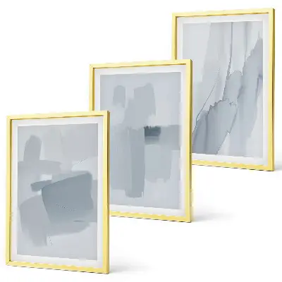 Set abstracte aquarelschilderijen wanddecoratie voor aan de muur