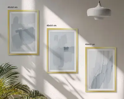 Set abstracte aquarelschilderijen wanddecoratie voor aan de muur