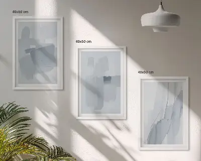 Set abstracte aquarelschilderijen wanddecoratie voor aan de muur