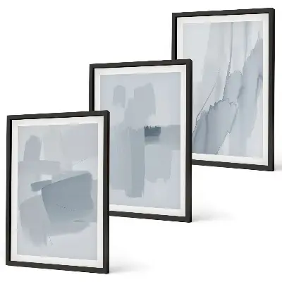 Set abstracte aquarelschilderijen wanddecoratie voor aan de muur