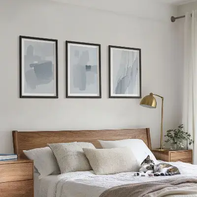 Set abstracte aquarelschilderijen wanddecoratie voor aan de muur