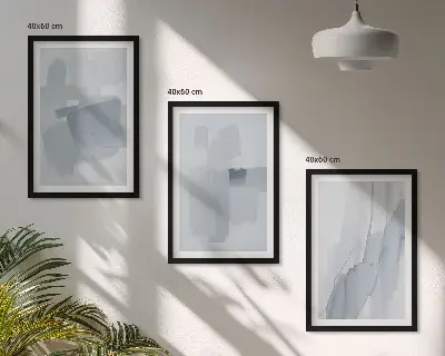 Set abstracte aquarelschilderijen wanddecoratie voor aan de muur