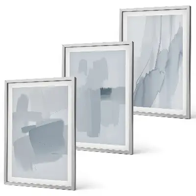 Set abstracte aquarelschilderijen wanddecoratie voor aan de muur
