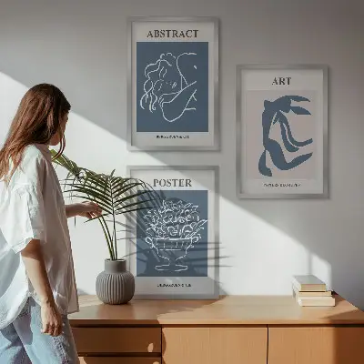 Fotowand stijlvolle abstracte Matisse patronen