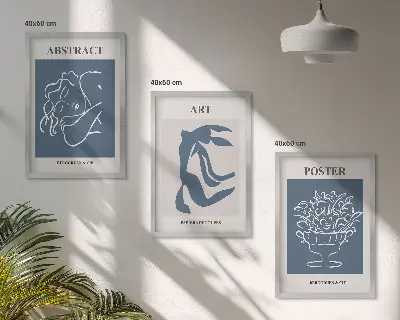 Fotowand stijlvolle abstracte Matisse patronen