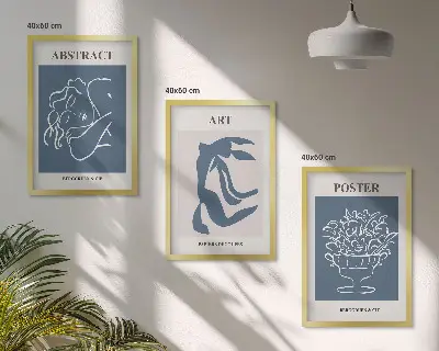 Fotowand stijlvolle abstracte Matisse patronen