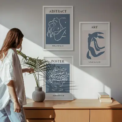 Fotowand stijlvolle abstracte Matisse patronen