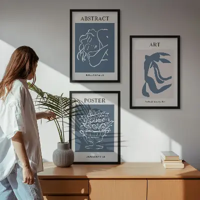 Fotowand stijlvolle abstracte Matisse patronen