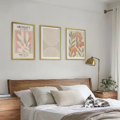 Fotowand met abstracte plantvormen