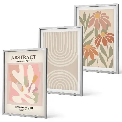 Fotowand met abstracte plantvormen