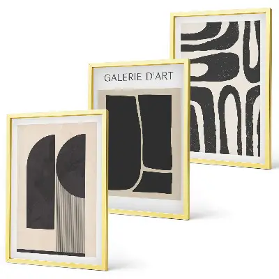 Set van abstracte minimalistische posters wanddecoratie met schilderijen