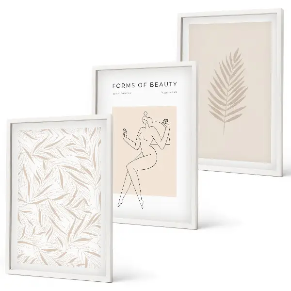 Set botanische wanddecoratie minimalistische schilderijen